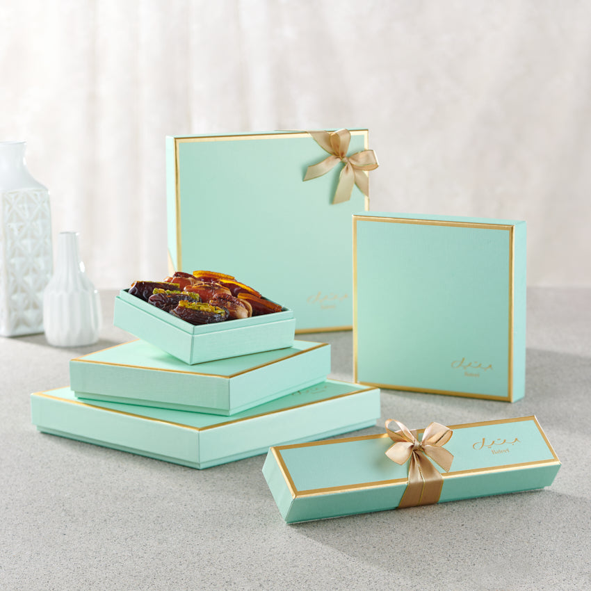 Bateel Pastel Mint XSmall Gift Set Premium Filled Dates-AE
