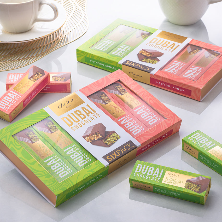 Bateel Premium Dubai Chocolate Gift Set- 6pcs-AE