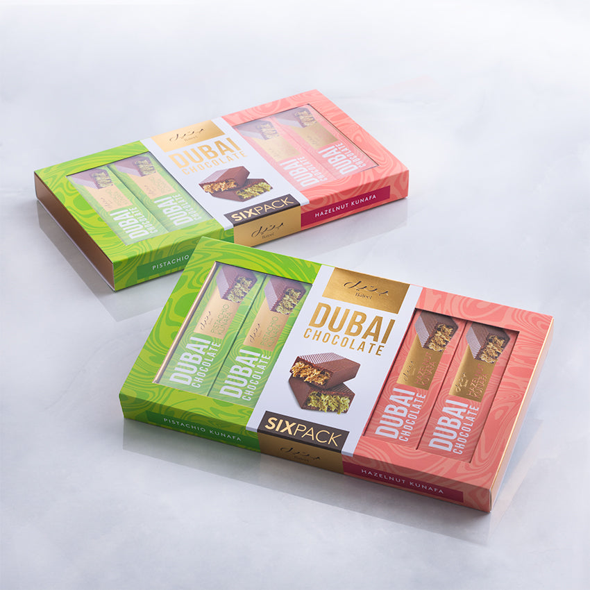 Bateel Premium Dubai Chocolate Gift Set- 6pcs-AE