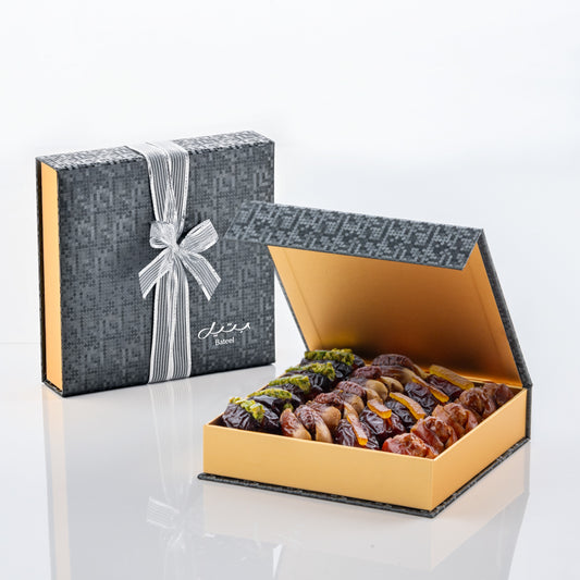 Bateel Black Sapphire Gift Set  Small Filled Dates-AE