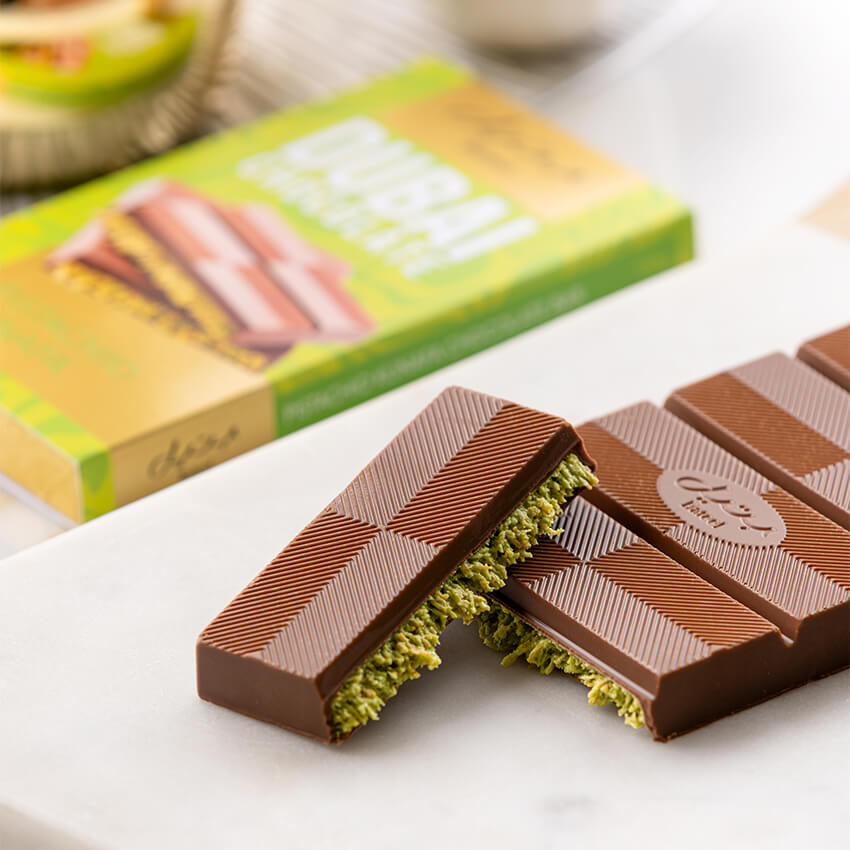Bateel  Dubai Chocolate Bar – Pistachio Kunafa 120g-AE