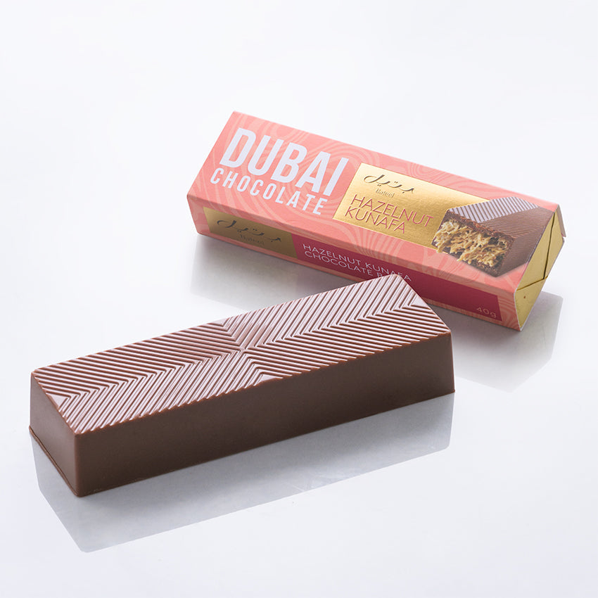 Bateel Premium Dubai Chocolate Bar Hazelnut Kunafa-AE