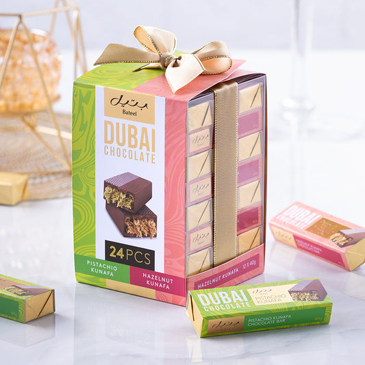 Bateel Premium Dubai Chocolate Gift Set- 24pcs-AE