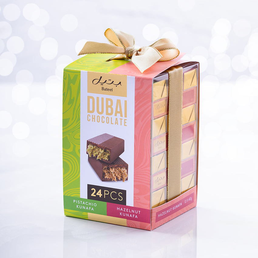 Bateel Premium Dubai Chocolate Gift Set- 24pcs-AE