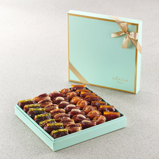 Bateel Pastel Mint Medium Gift Set Premium Filled Dates-AE