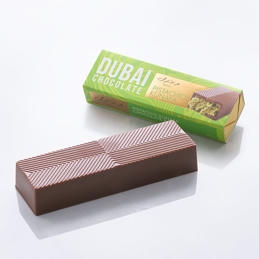 Bateel Premium Dubai Chocolate Bar - Pistachio Kunafa-AE